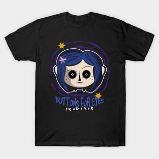 Button for eyes T-Shirt